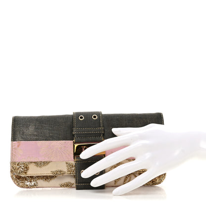 Christian Dior Satin Street Chic Opera Clutch Multicolor 2 of 7