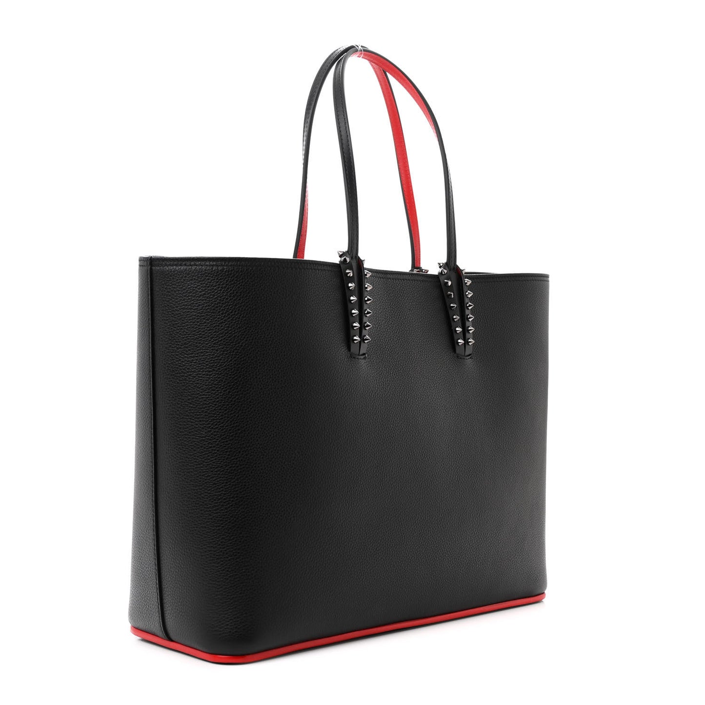 Calfskin Spikes East West Cabata Tote Black