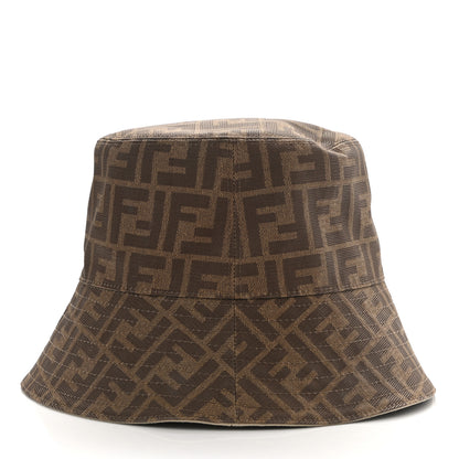 Fendi Technical Fabric FF Reversible Bucket Hat M Tobacco Beige 5 of 8