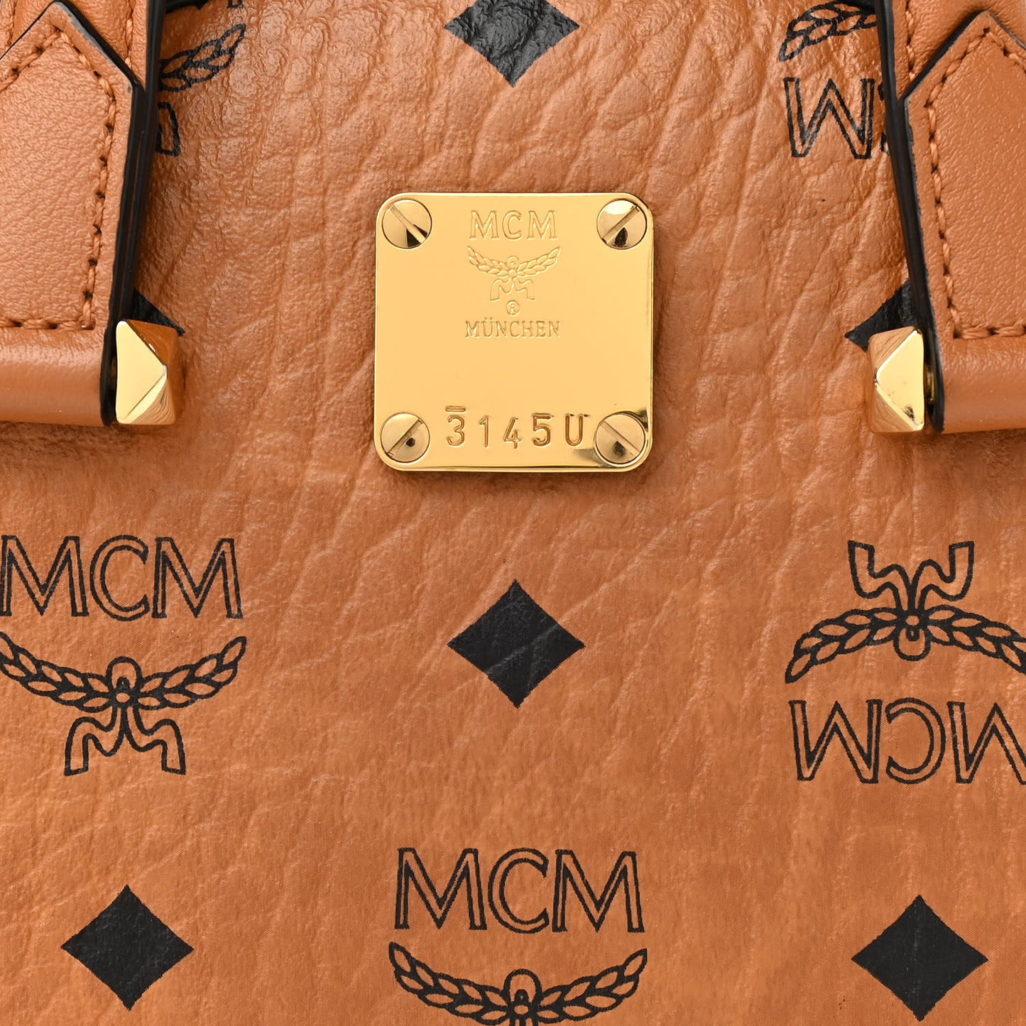 Visetos Essential Small Disco Tote Cognac