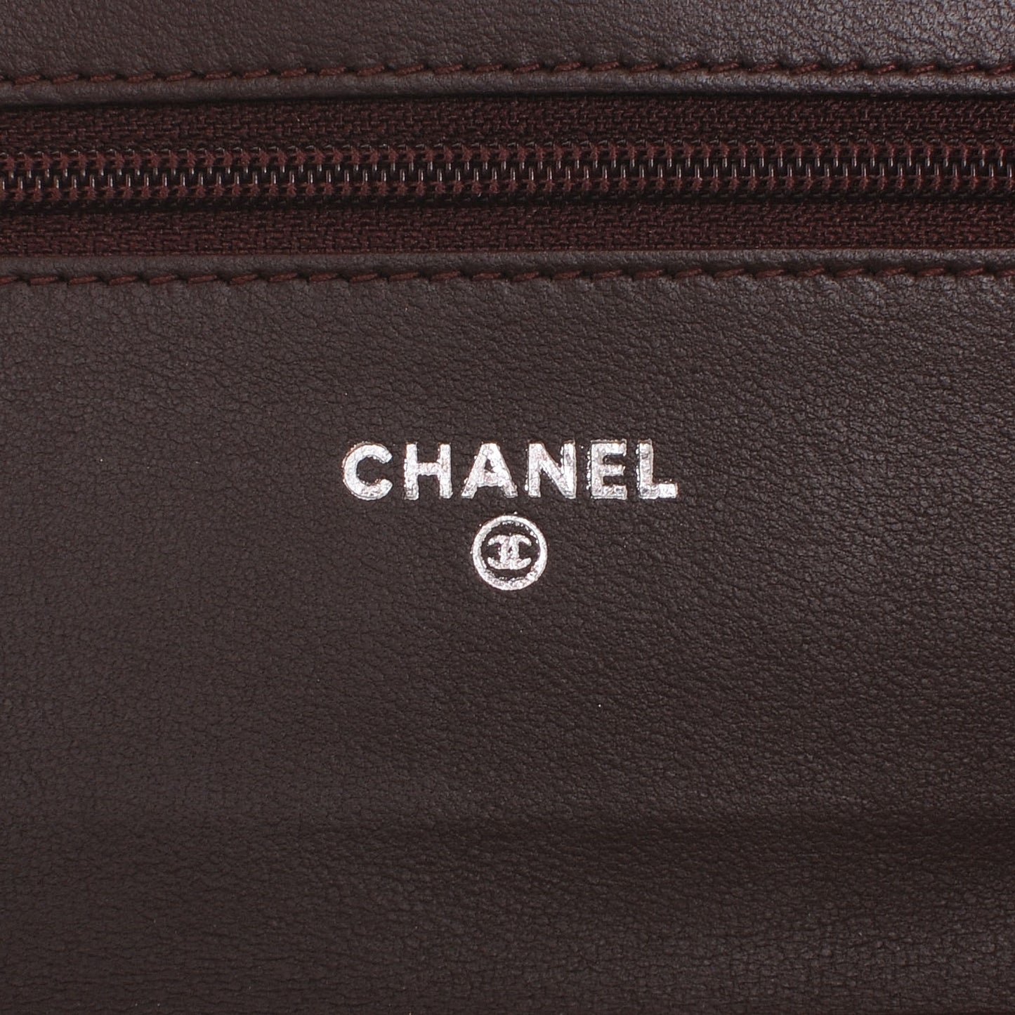Lambskin Quilted Boy Wallet On Chain WOC Burgundy