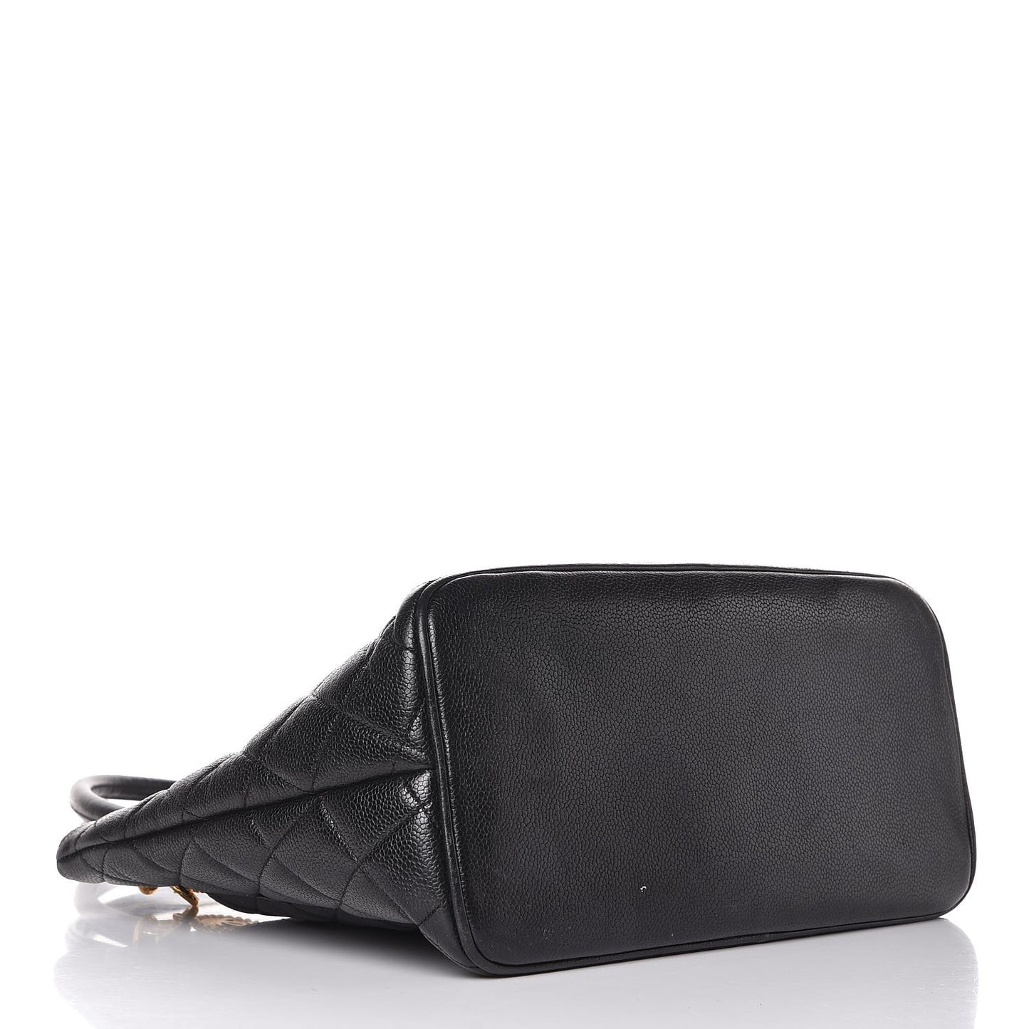 Caviar Quilted Medallion Tote Black