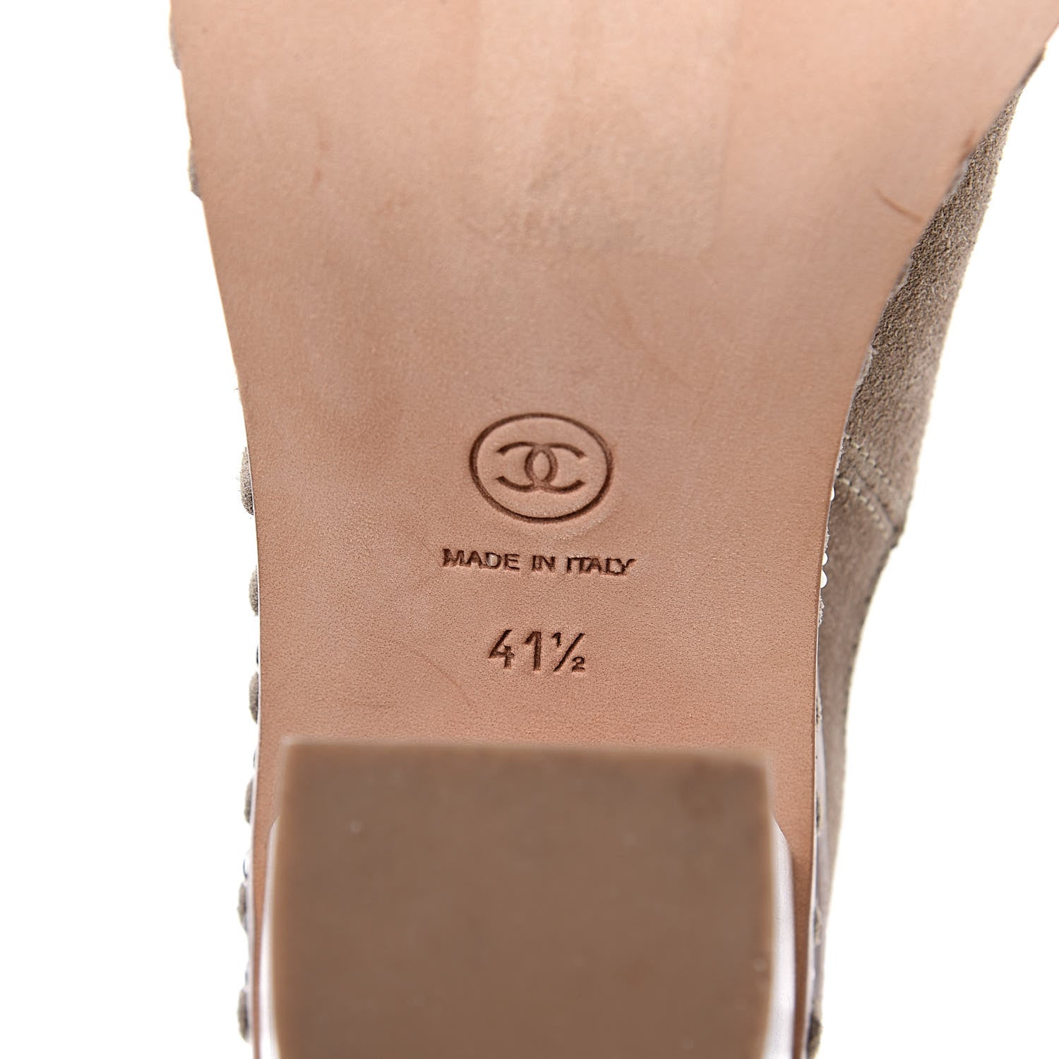Chanel Suede Chain Around Elastic Boots 41.5 Light Brown 8 of 11