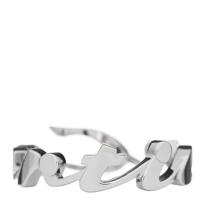 Cartier 18K White Gold Signature Ring 56 7.75 3 of 7