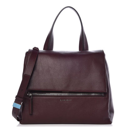 Givenchy Grained Calfskin Medium Pandora Pure Flap Bag Oxblood 1 of 7