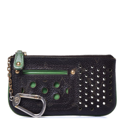 Louis Vuitton Monogram Perforated Key Pouch Green 1 of 10
