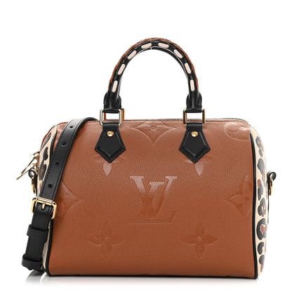 Louis Vuitton Empreinte Monogram Giant Wild At Heart Speedy Bandouliere 25 Caramel 1 of 9