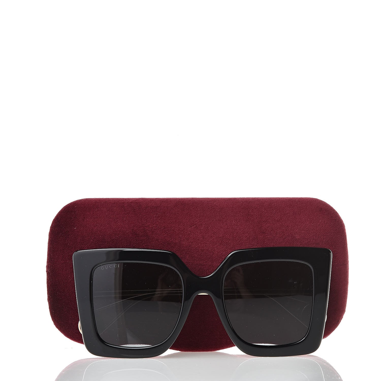 Gucci Acetate Oversize Square Frame GG0435S Sunglasses Black 8 of 8