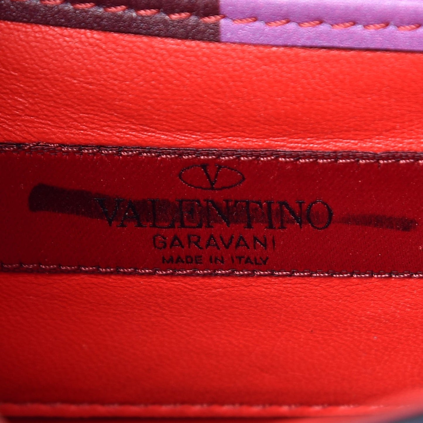 Vitello 1973 Mini Glam Lock Rockstud Flap Multicolor