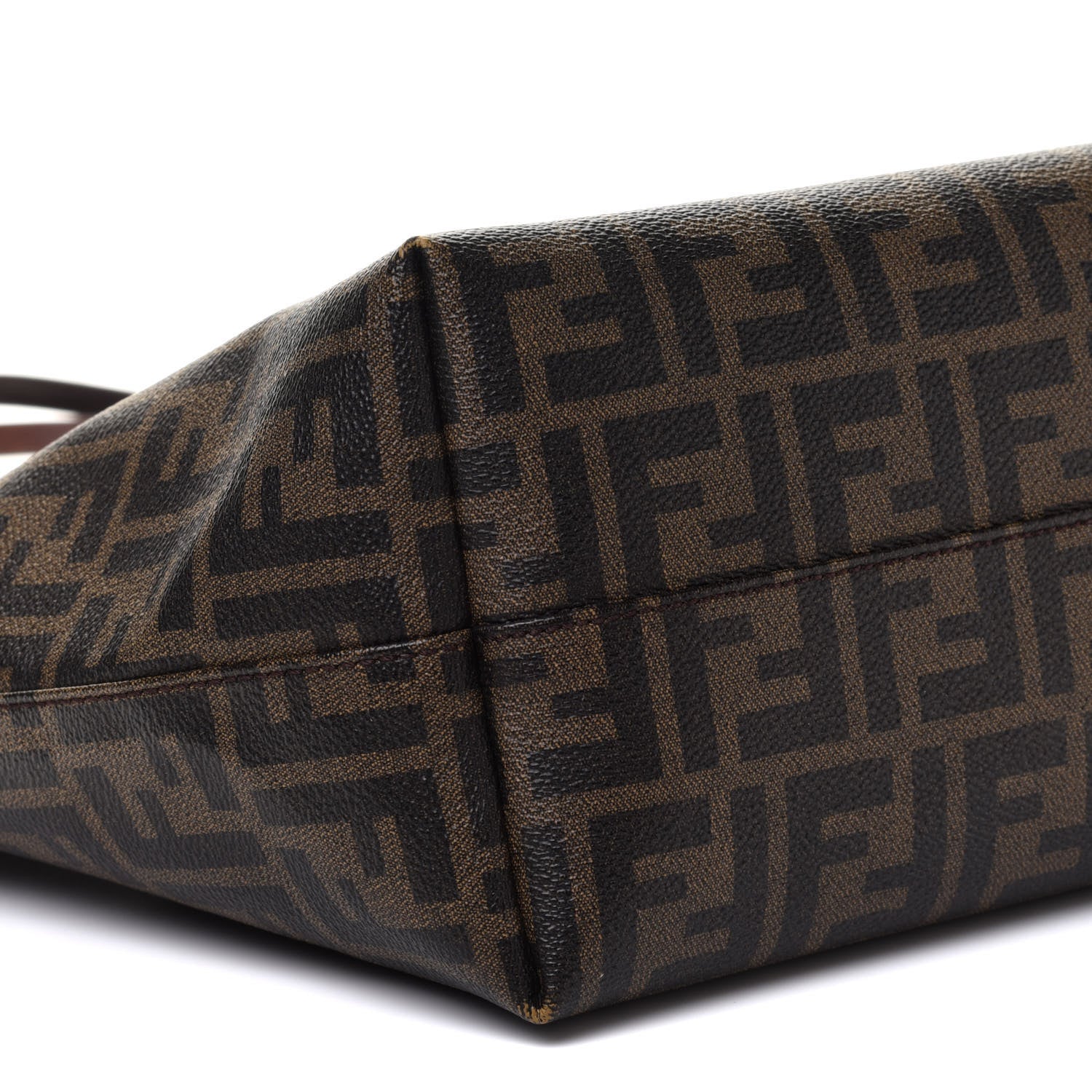 Fendi Zucca Spalmati Medium Roll Tote Tobacco Moro 9 of 10