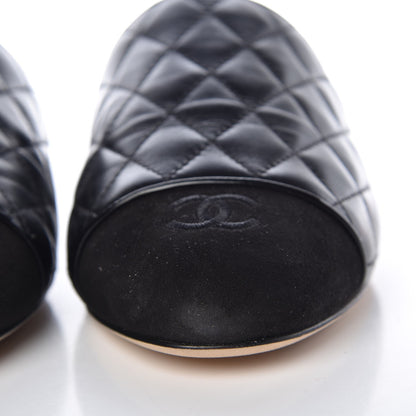 Chanel Lambskin Suede Quilted Mules 40.5 Black 10 of 11