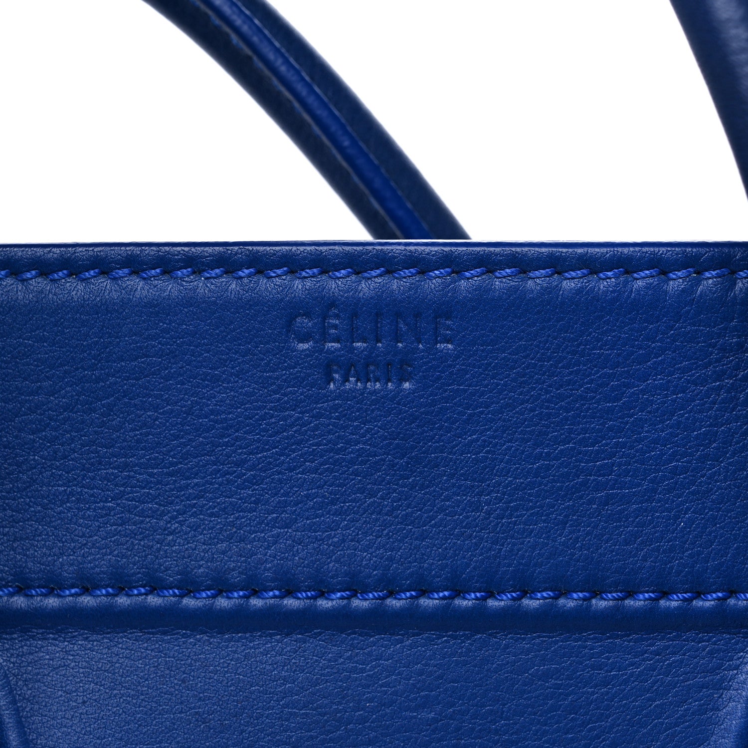 Celine Supple Calfskin Medium Phantom Luggage Indigo 6 of 10