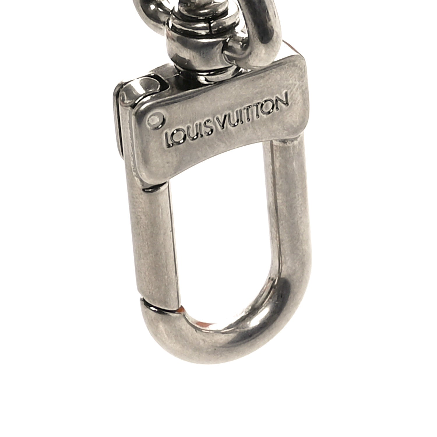 Louis Vuitton Metal Cowboy Boot Bag Charm Key Holder Silver