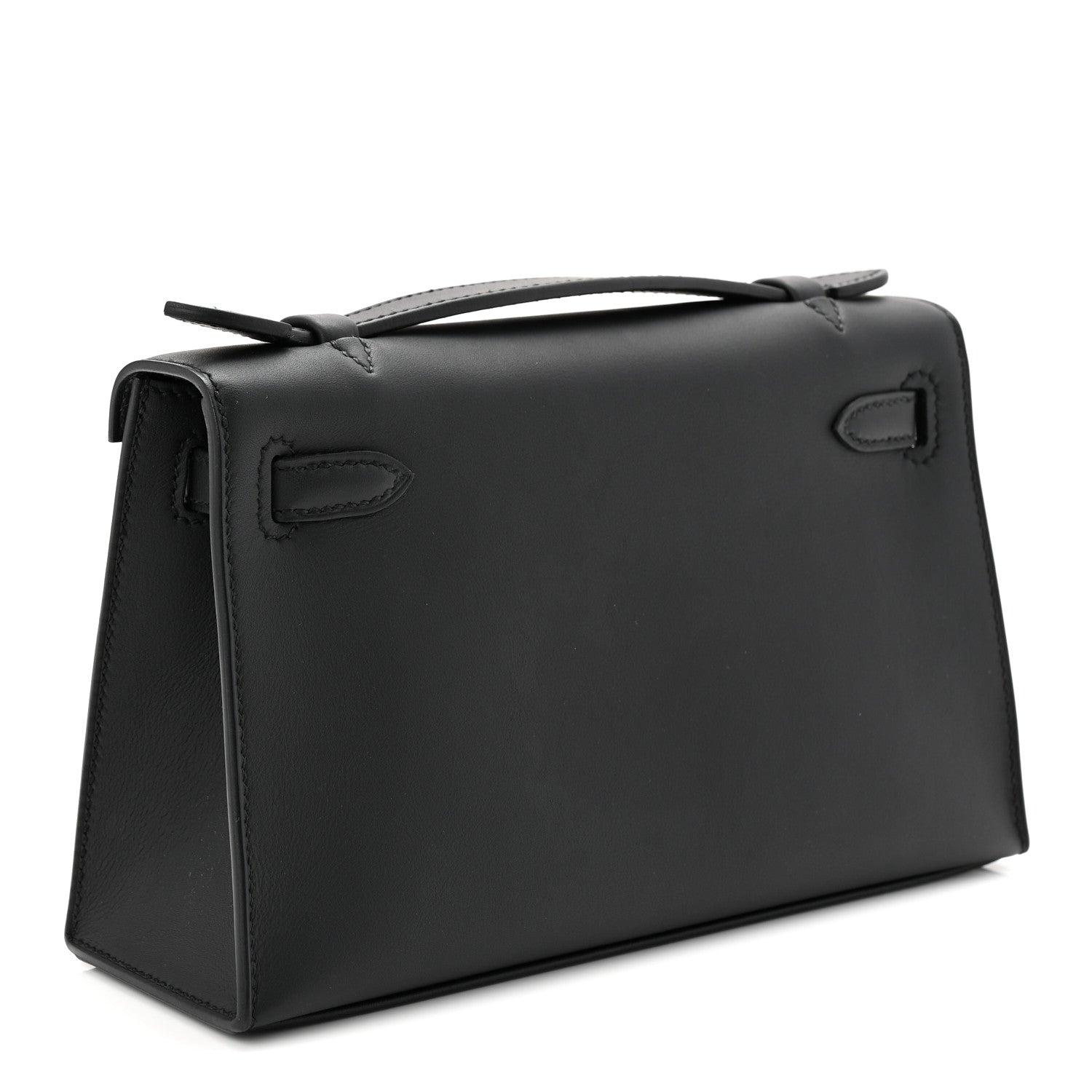 Hermes Swift Kelly Pochette Clutch Black 3 of 8