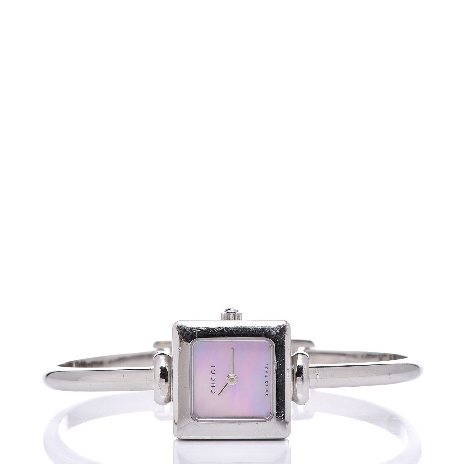 Gucci Stainless Steel Pink Mother of Pearl 19mm 1900L Quartz Watch 3 of 6