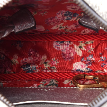 Gucci Laminated Nappa Web Trapuntata Mini GG Shoulder Bag Argento 5 of 10