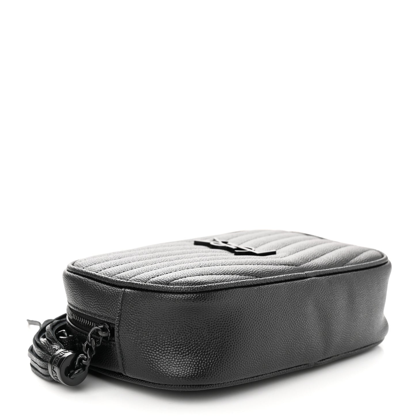 Grain De Poudre Matelasse Monochrome Monogram Mini Lou Camera Bag Black
