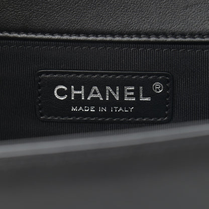 Chanel Calfskin Quilted Medium Boy Flap Black 6 of 12