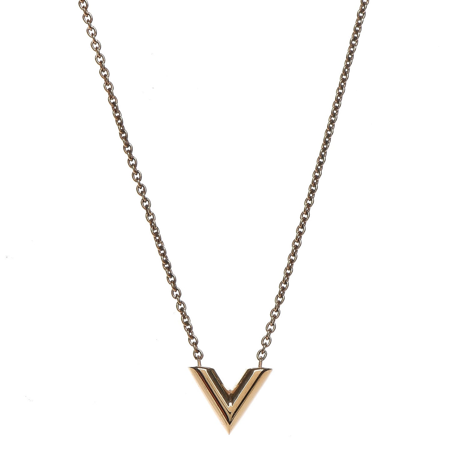 Essential V Necklace Gold