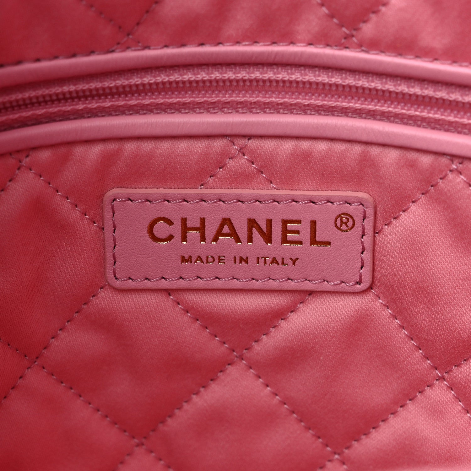 Chanel Shiny Calfskin Quilted Chanel 22 Drawstring Bag Light Pink 7 of 11