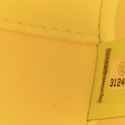 Chanel Mixed Fibers Calfskin Small Deauville Tote Orange Yellow 7 of 10