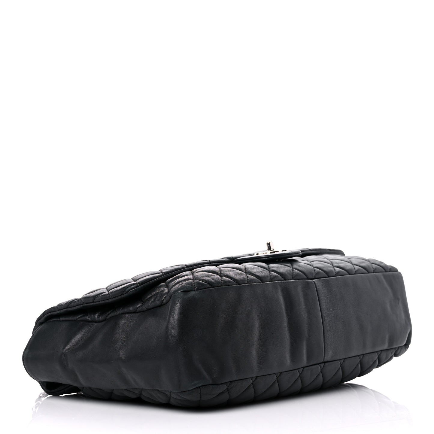Lambskin Jumbo Coco Rain Flap Black
