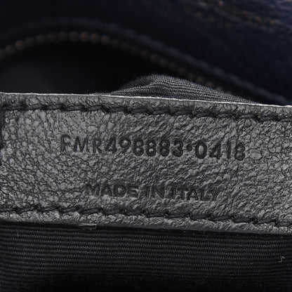 Saint Laurent Crinkled Calfskin Matelasse Monogram Large Niki Chain Satchel Deep Marine 7 of 14