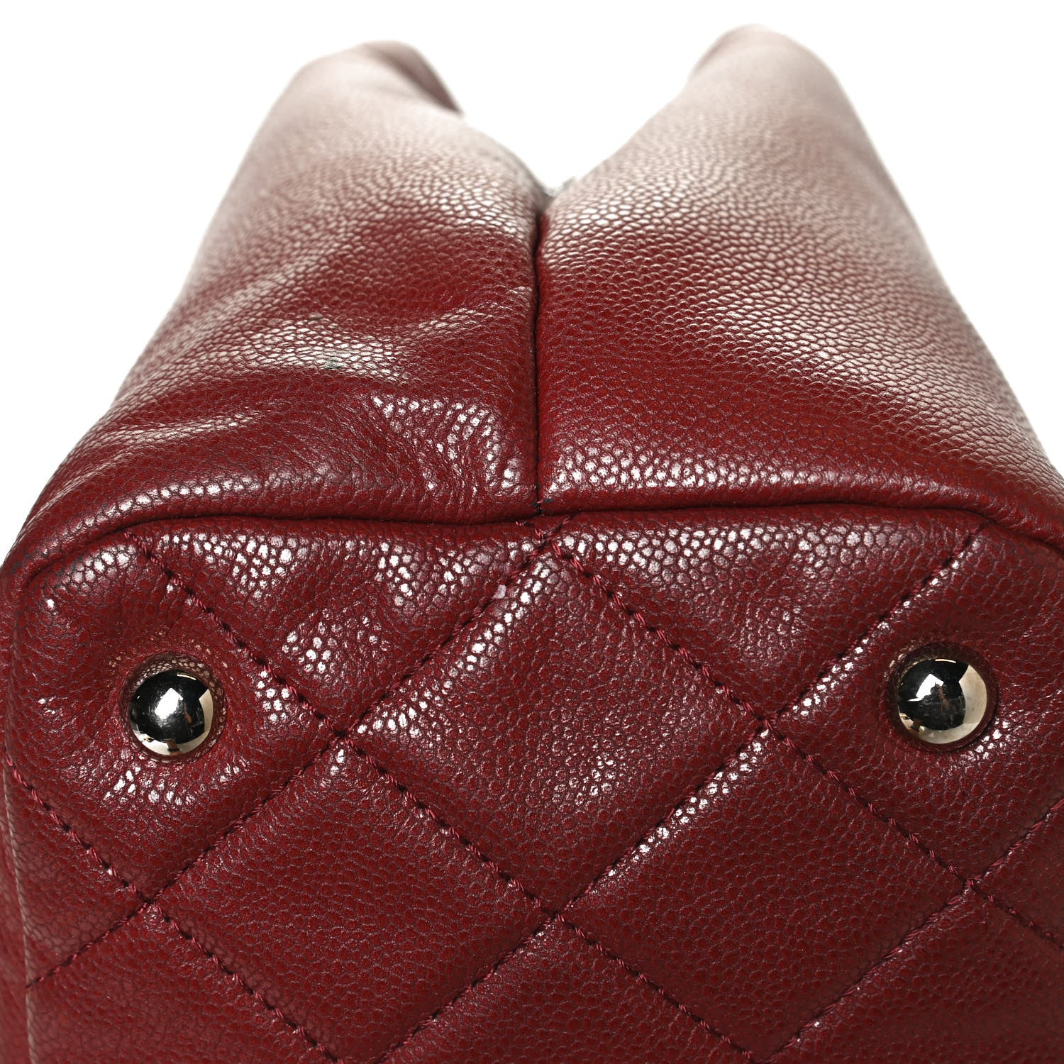 Chanel Caviar Quilted Large Timeless CC Soft Tote Dark Red 12 of 15