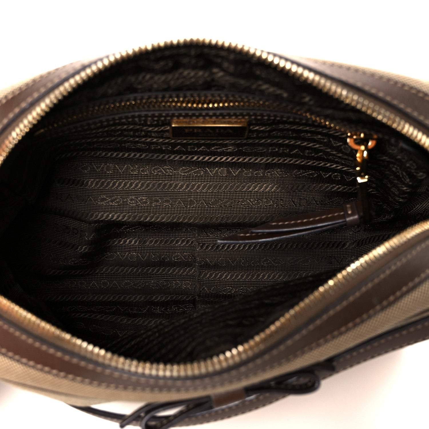 Prada Jacquard Logo Camera Bag Corda Bruciato 5 of 11