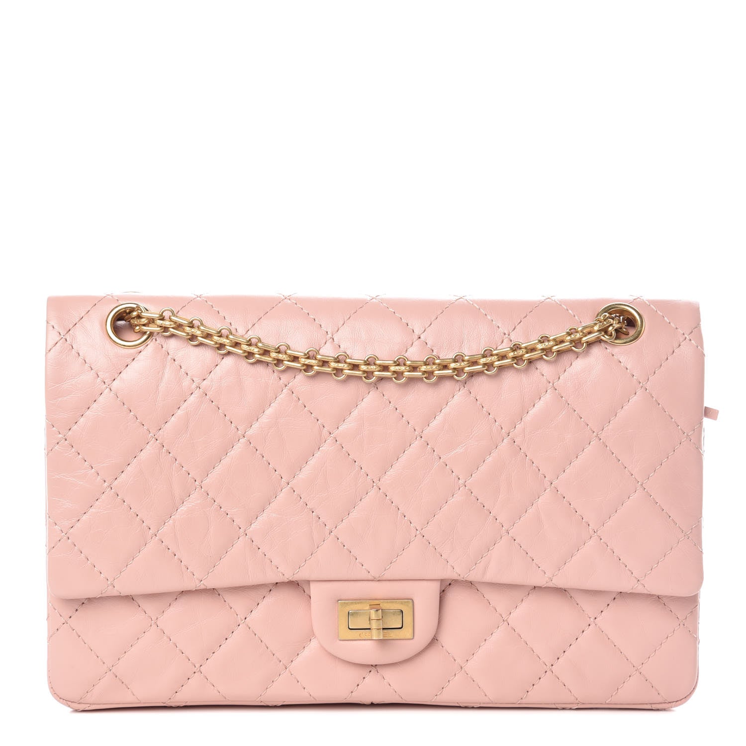 Chanel Aged Calfskin Quilted 2.55 Reissue 226 Flap Light Pink 1 of 10