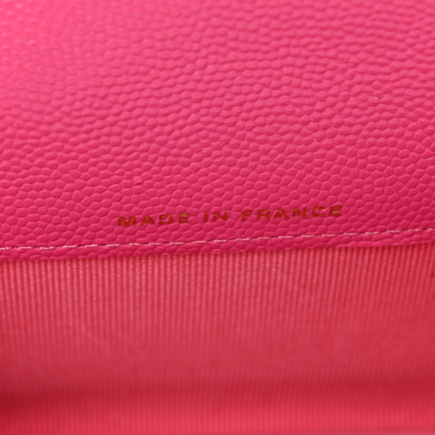 Chanel Caviar Quilted Flap Card Holder Wallet Dark Pink 7 of 8