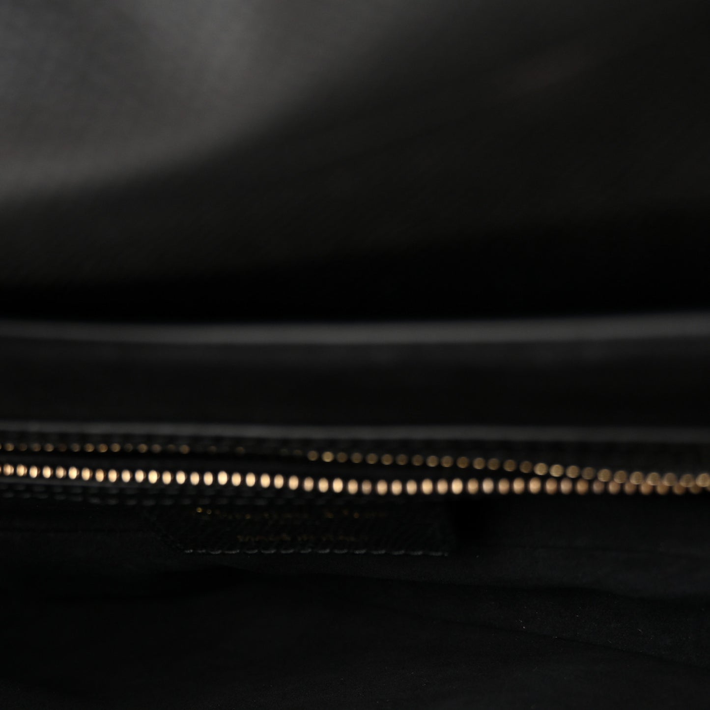 Grained Calfskin Saddle Bag With Strap Black