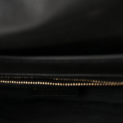 Christian Dior Grained Calfskin Saddle Bag With Strap Black 5 of 10
