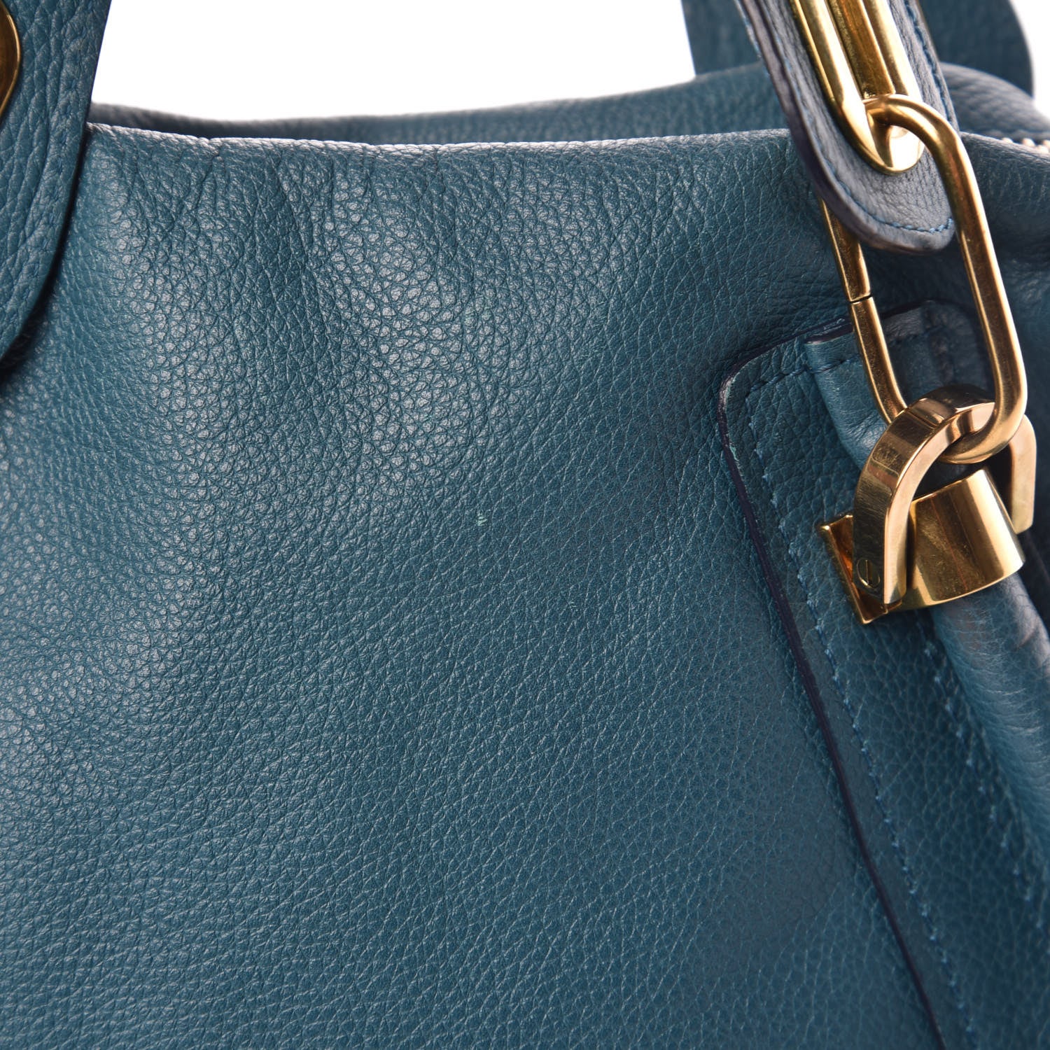 Chloe Calfskin Medium Paraty Peacock Blue 15 of 17