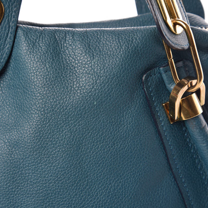 Chloe Calfskin Medium Paraty Peacock Blue 15 of 17