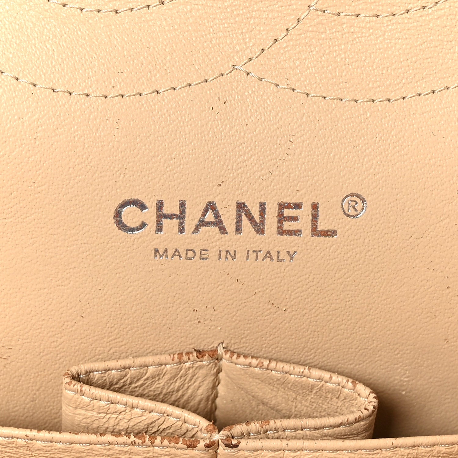 Chanel Caviar Quilted Jumbo Double Flap Beige 6 of 11