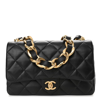 Chanel Lambskin Quilted Large CC Funky Town Flap Black 1 of 10