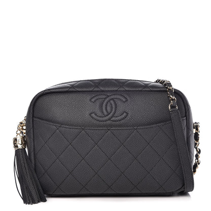 Chanel Caviar Quilted Medium Coco Tassel Camera Case Black 1 of 7