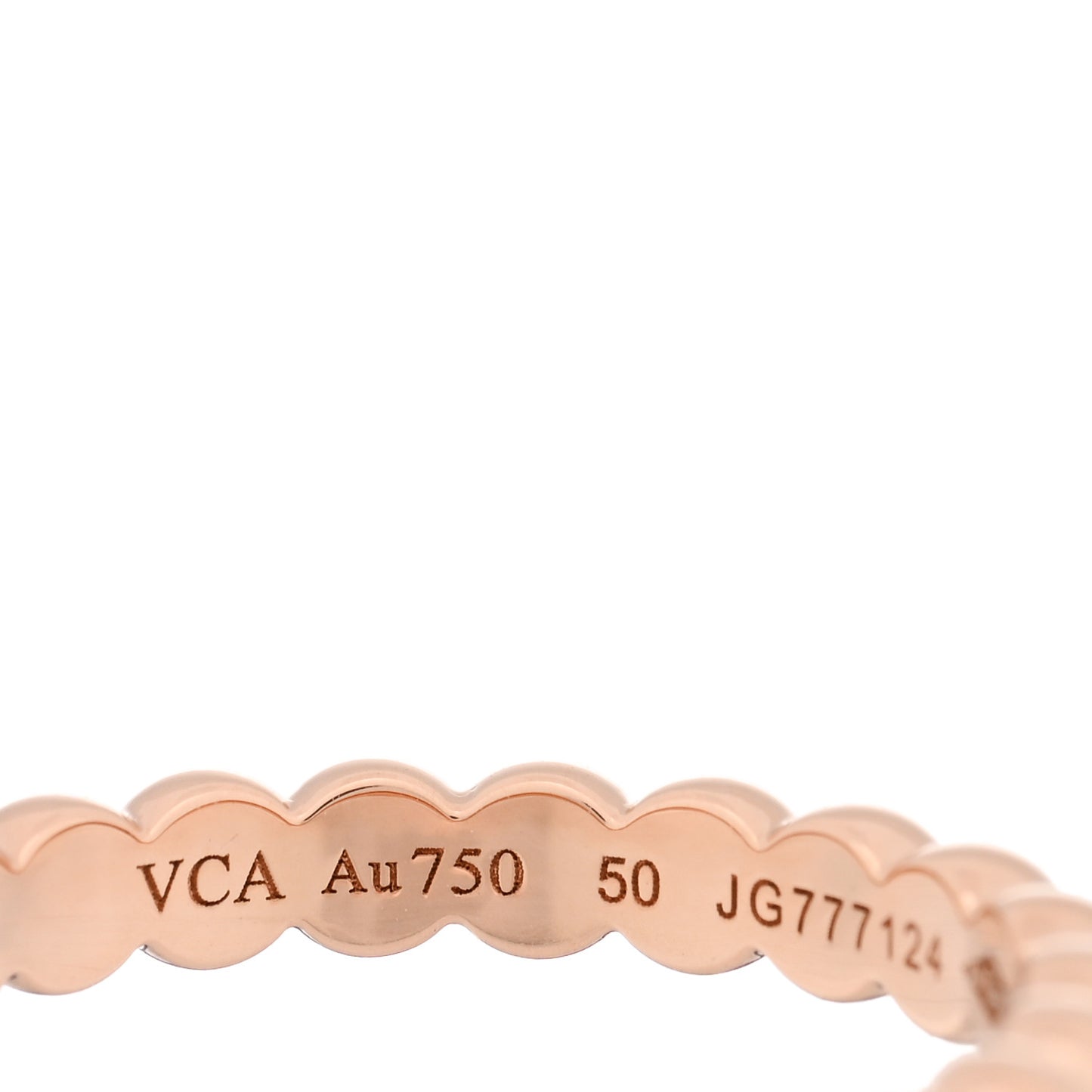 18K Rose Gold Medium Perlee Ring 50 5.25