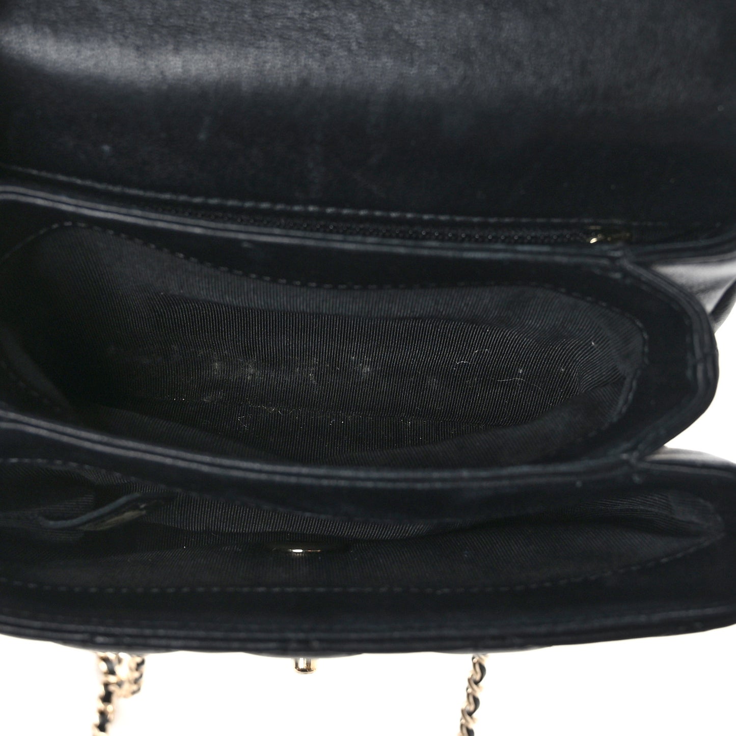 Lambskin Quilted Mini Citizen Chic Flap Black