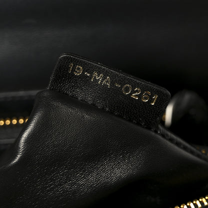 Christian Dior Calfskin Macrocannage Medium St. Honore Tote Black 7 of 10