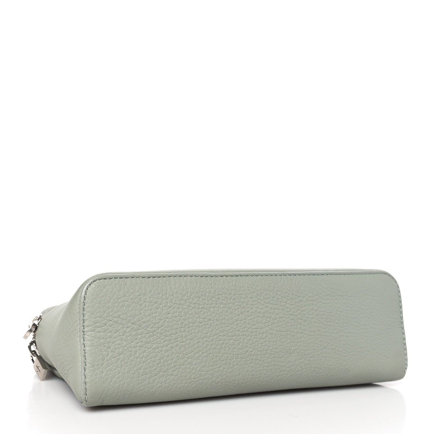 Loro Piana Grained Calfskin L19 Extra Pocket Pouch Eucalyptus 4 of 8