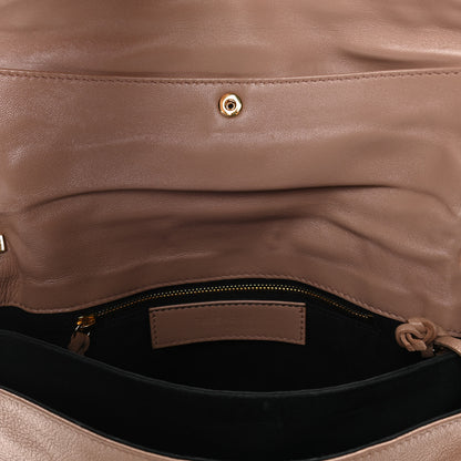 Balenciaga Agneau Giant 12 Gold Hardware Envelope Strap Clutch Rose Bonbon 6 of 17