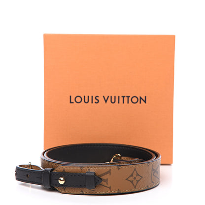 Louis Vuitton Reverse Monogram Bandouliere Shoulder Strap XL Black 5 of 5