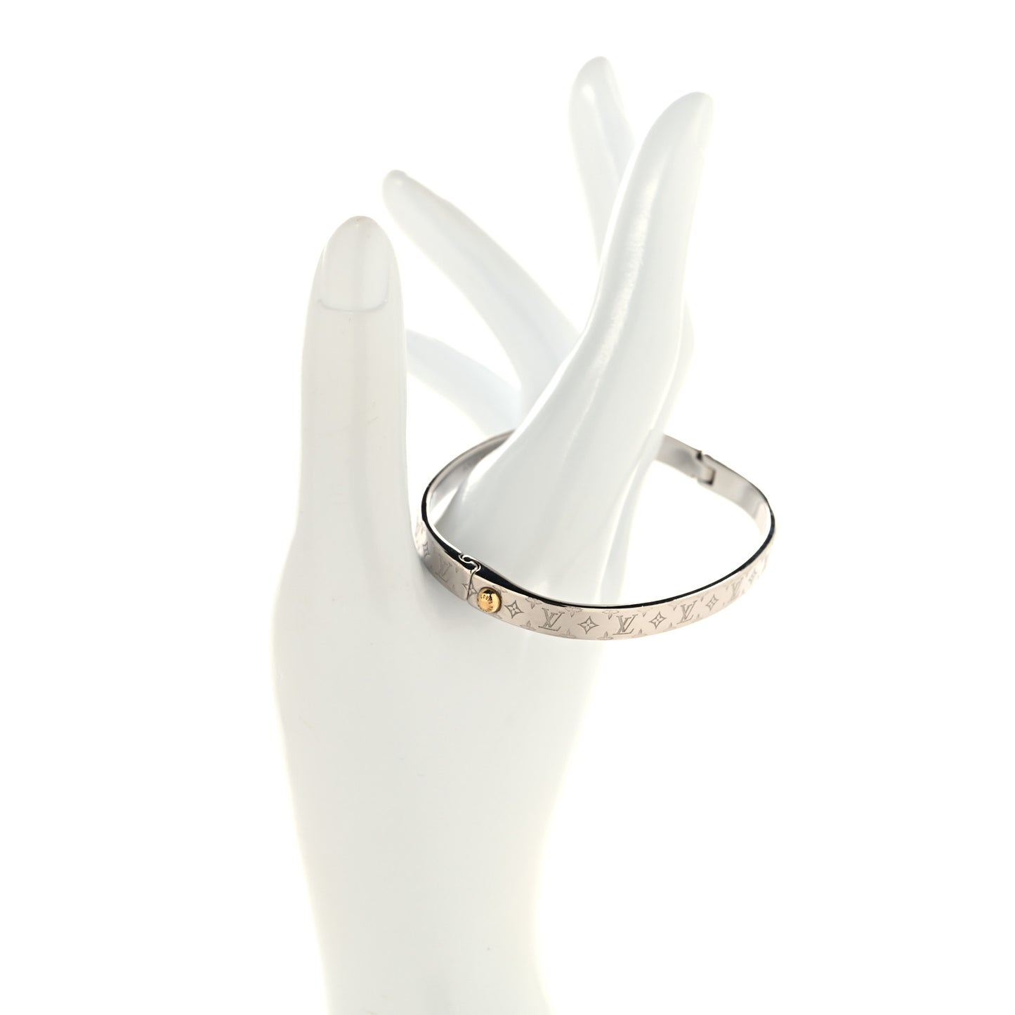 Brass Monogram Nanogram Bracelet M Palladium