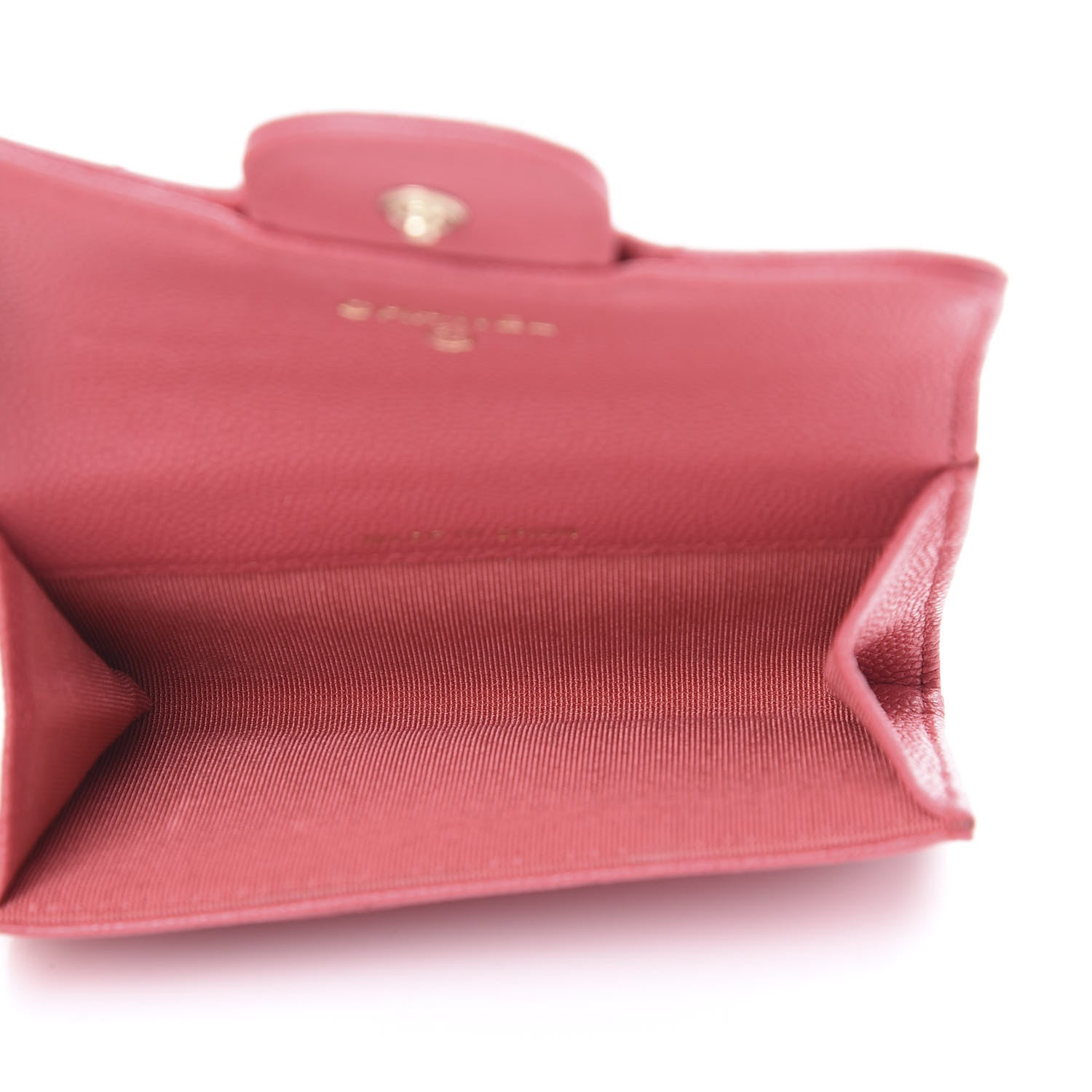 Chanel Caviar Quilted Flap Card Holder Pink 4 of 8