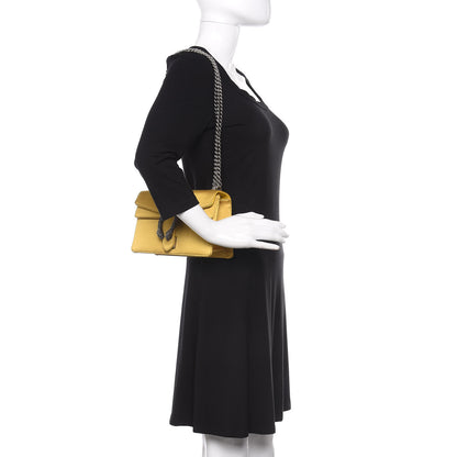 Gucci Satin Silk Crystal Small Dionysus Shoulder Bag Gold Black Diamond 2 of 10