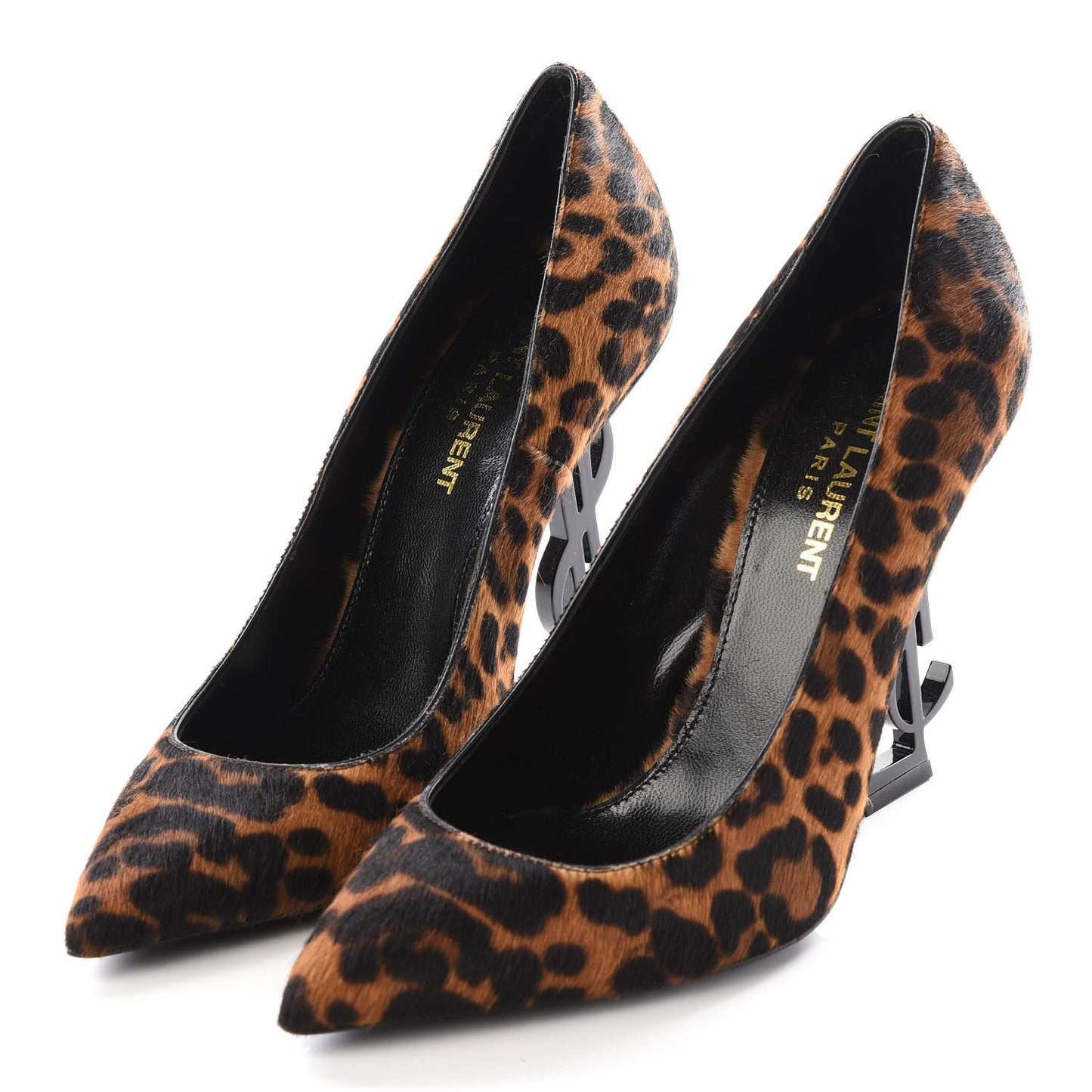 Calf Hair Leopard Print Opyum 110 Pumps 36 Brown