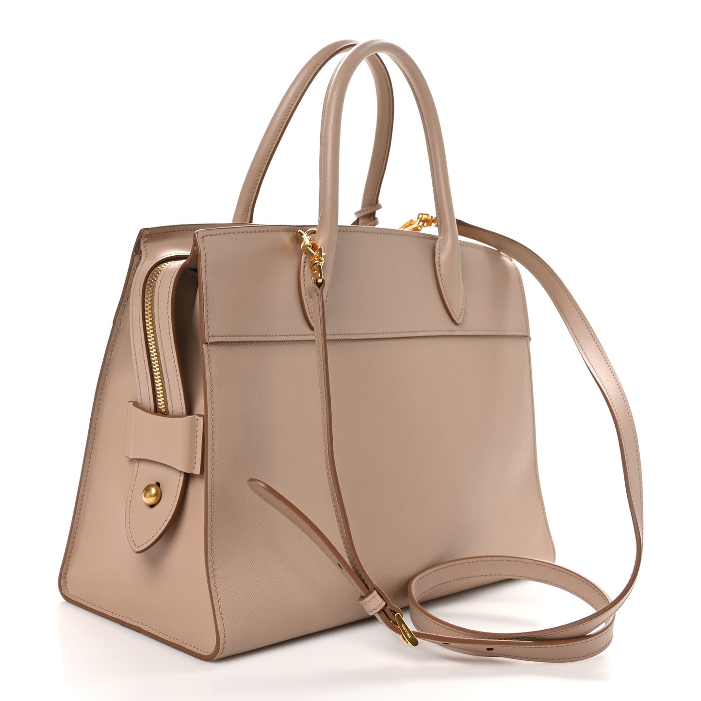 Saffiano City Calfskin Medium Esplanade Cammeo