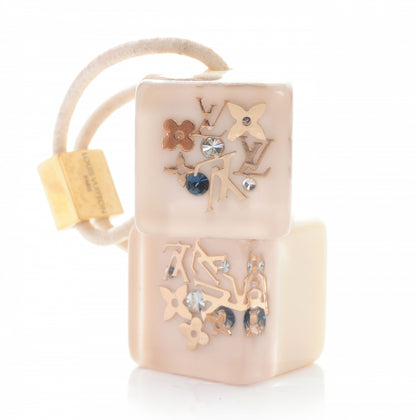 Louis Vuitton Swarovski Crystal Resin Inclusion Hair Cubes Beige 1 of 4
